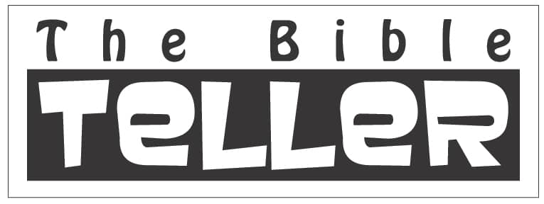 projects the bible teller logo, logo design